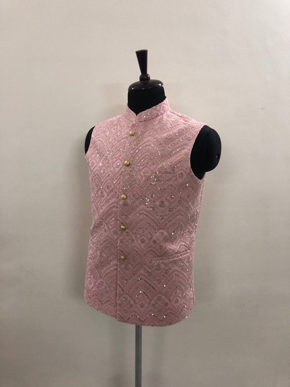 Chikankari Embroidery Kurta Jacket Set