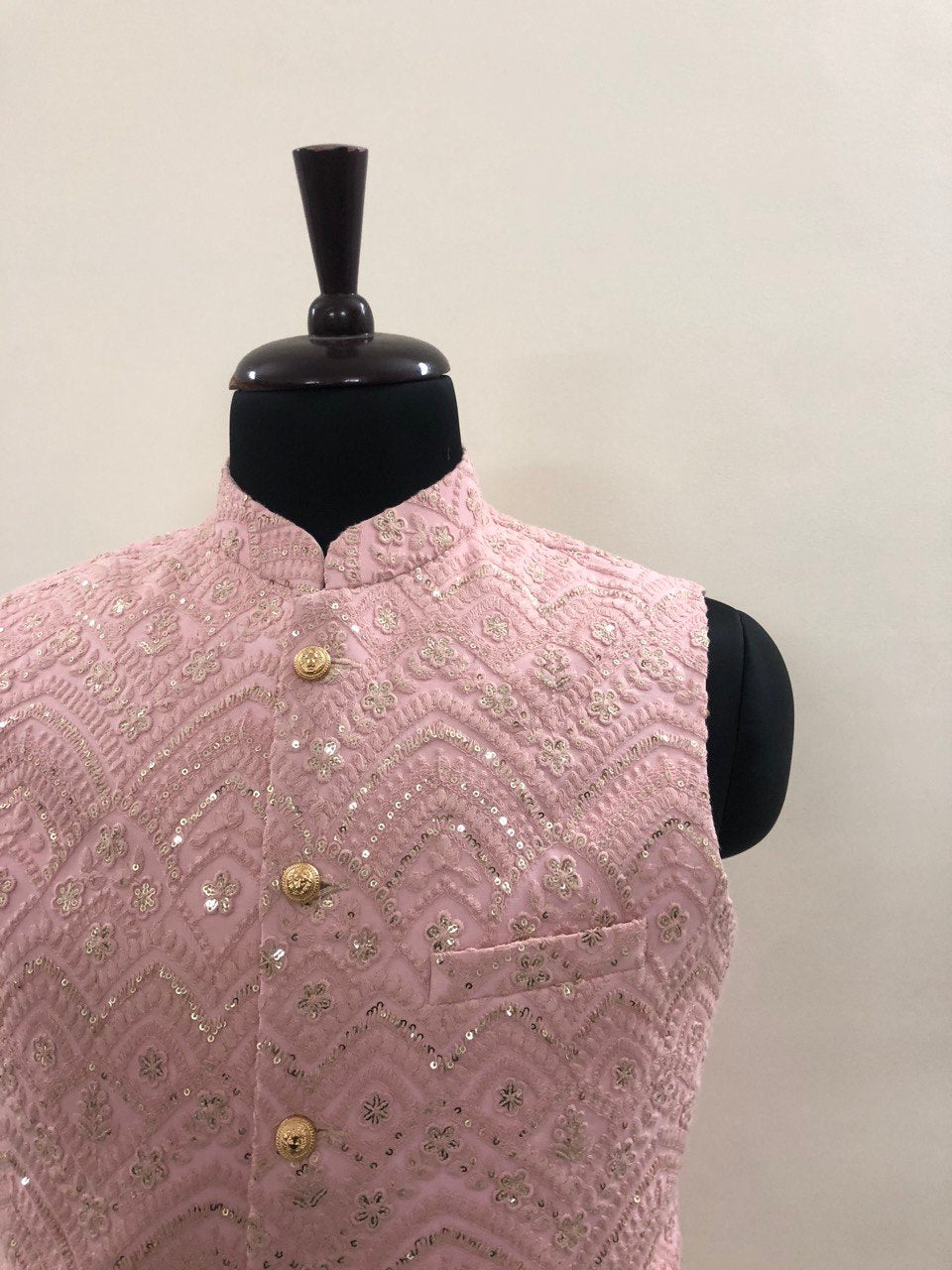 Chikankari Embroidery Kurta Jacket Set
