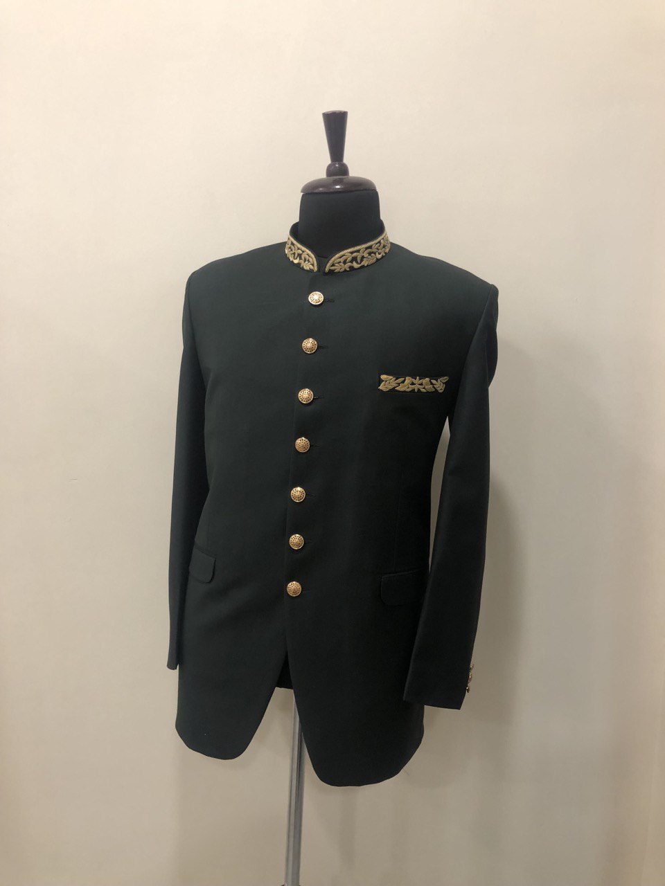 Hand Embroidered Bandhgala Suit Set