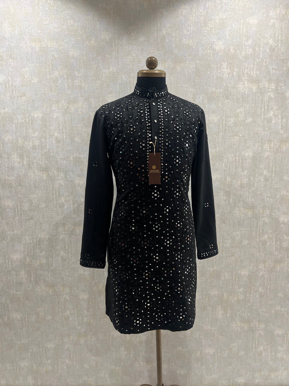 Real Glass Intricate Threadwork Kurta Set