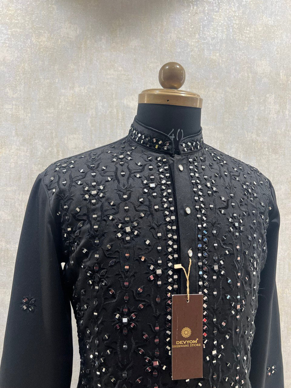 Real Glass Intricate Threadwork Kurta Set