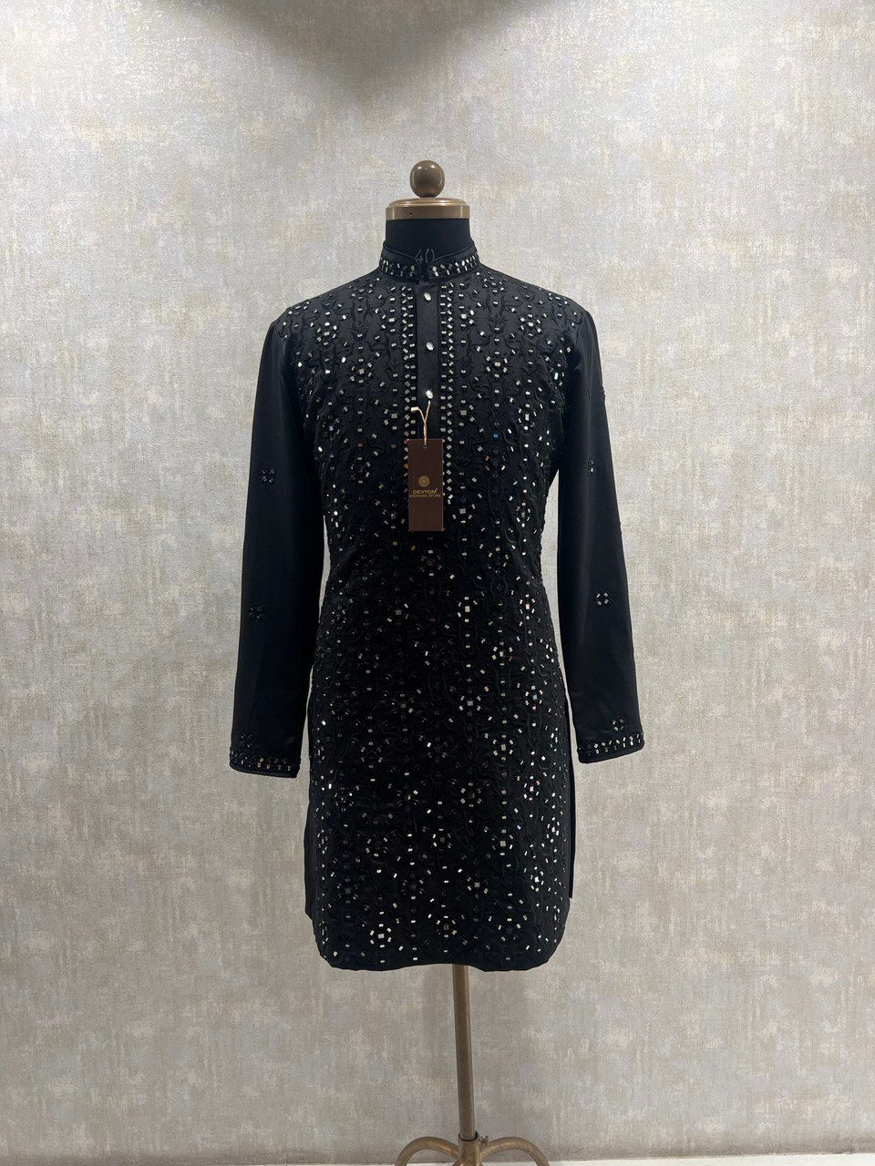 Real Glass Intricate Threadwork Kurta Set