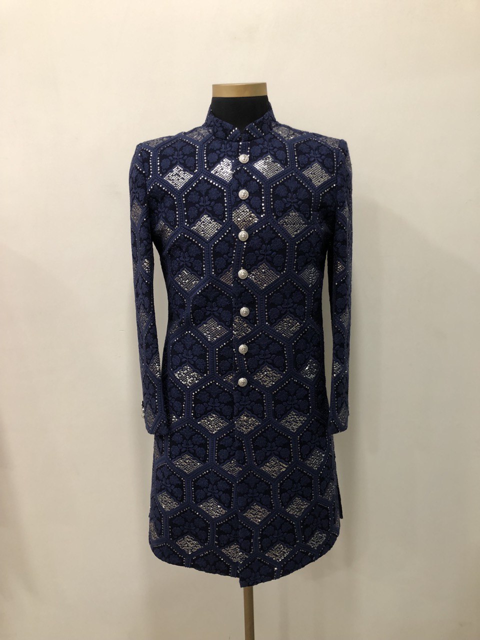 Chikankari Box Embroidery Work Indowestern Set