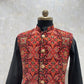 Kashmiri Embroidery Kurta Jacket Set