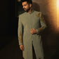 Hand Embroidered Applique Indowestern Set