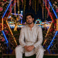 Ivory Embroidered Kurta With Leather Accents