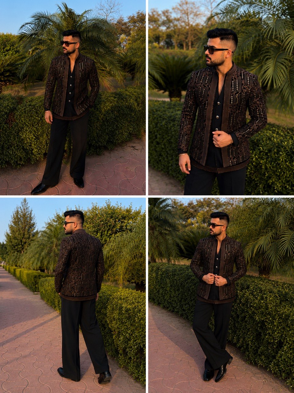 Embroidered Open Jodhpuri Set