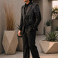 Hand Painted Tuxedo With Crystal Embellishments