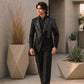 Hand Painted Tuxedo With Crystal Embellishments