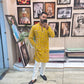 Rajwada Themed Yellow Kurta Set