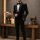 Hand Embroidered Tuxedo With Crystal Embellishments (TUX-001)