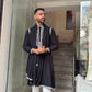Threadwork Japaneese Kurta Set With Dupatta