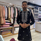 Threadwork Japaneese Kurta Set With Dupatta