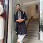Threadwork Japaneese Kurta Set With Dupatta