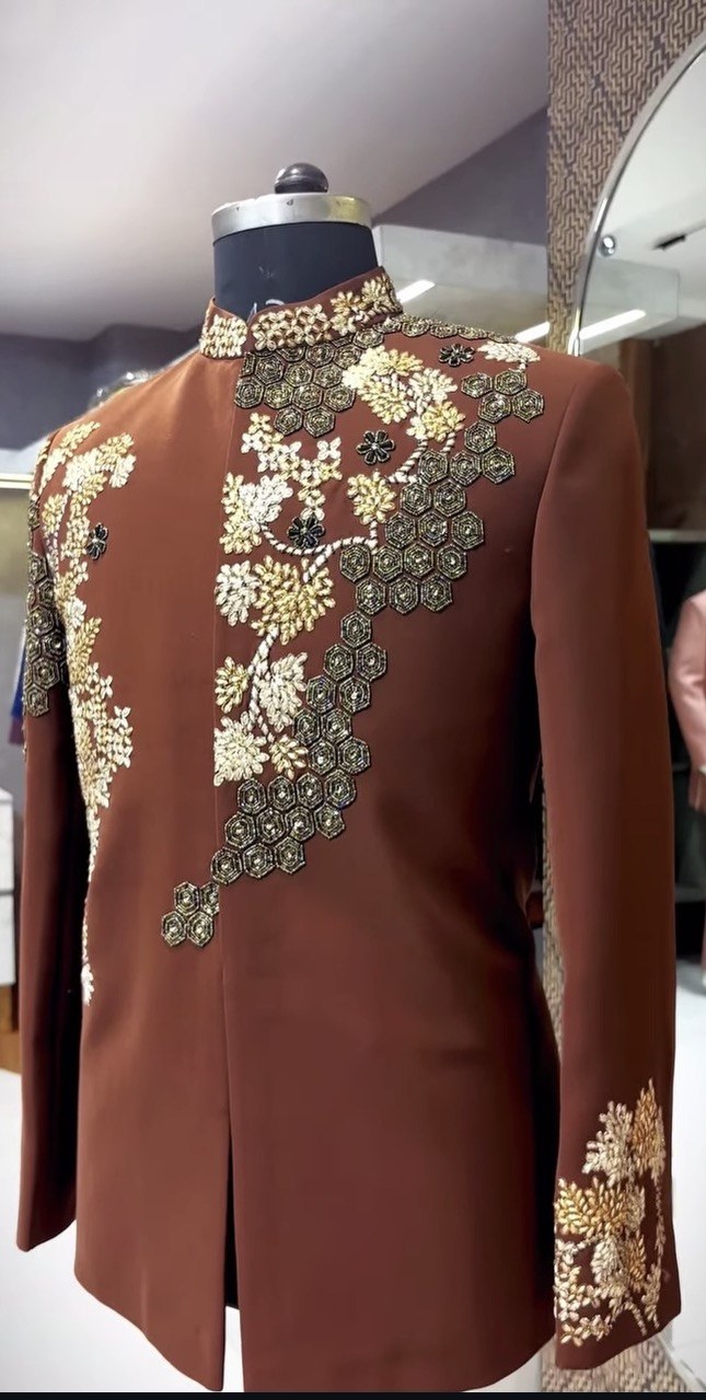 Hand Embroidered Bandhgala Jodhpuri Suit