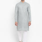 Lucknowi Sequins Worked Chikankari Kurta Set