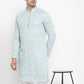 Lucknowi Sequins Worked Chikankari Kurta Set