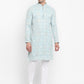 Lucknowi Sequins Worked Chikankari Kurta Set