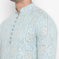 Lucknowi Sequins Worked Chikankari Kurta Set