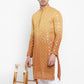 Ombre Effect Mirrorwork Kurta Set