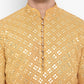 Ombre Effect Mirrorwork Kurta Set