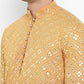 Ombre Effect Mirrorwork Kurta Set