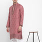 Cotton Silk Textured Brocade Silk Kurta Set