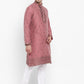 Cotton Silk Textured Brocade Silk Kurta Set