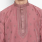 Cotton Silk Textured Brocade Silk Kurta Set