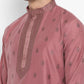 Cotton Silk Textured Brocade Silk Kurta Set