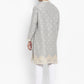 Cotton Silk Textured Brocade Silk Kurta Set