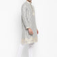 Cotton Silk Textured Brocade Silk Kurta Set