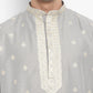 Cotton Silk Textured Brocade Silk Kurta Set