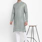 Lucknowi Sequins Worked Chikankari Kurta Set