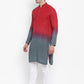 Ombre Dyed Chikankari Kurta Set With Sequins