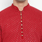 Ombre Dyed Chikankari Kurta Set With Sequins