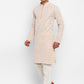 Lucknowi Embroidery Kurta Set With Sequins