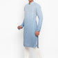 Ombre Dyed Mirrorwork Kurta Set