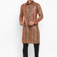 Black Rajasthani Multicolored Kurta Set