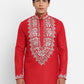 Handwork Placement Embroidery Kurta Set