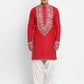 Handwork Placement Embroidery Kurta Set