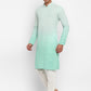 Ombre Dyed Chikankari Kurta Set With Sequins