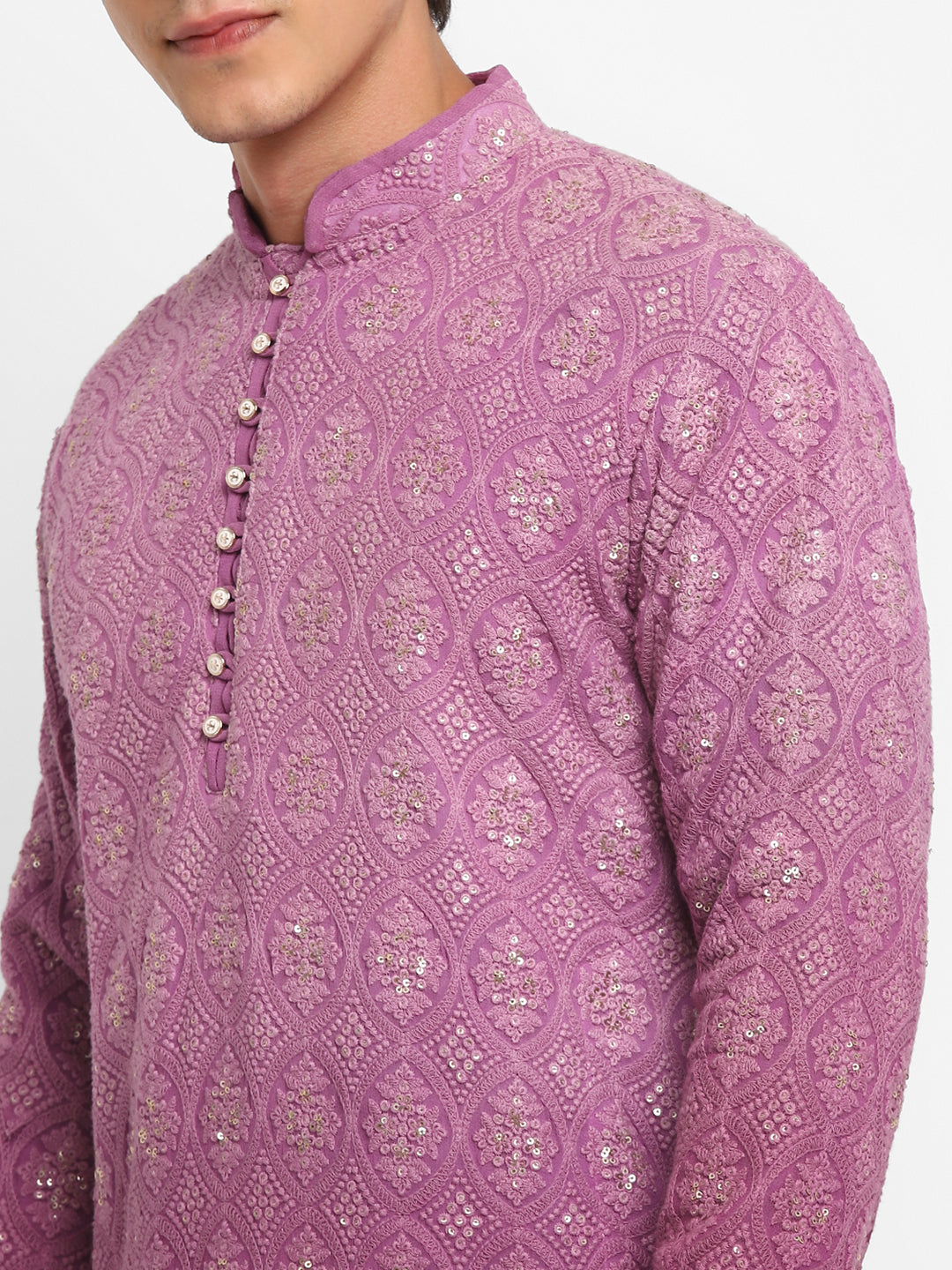 Ombre Dyed Chikankari Kurta Salwar Set