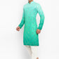 Ombre Dyed Mirrorwork Kurta Set