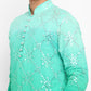 Ombre Dyed Mirrorwork Kurta Set