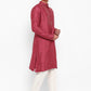 Handwork Placement Embroidery Kurta Set