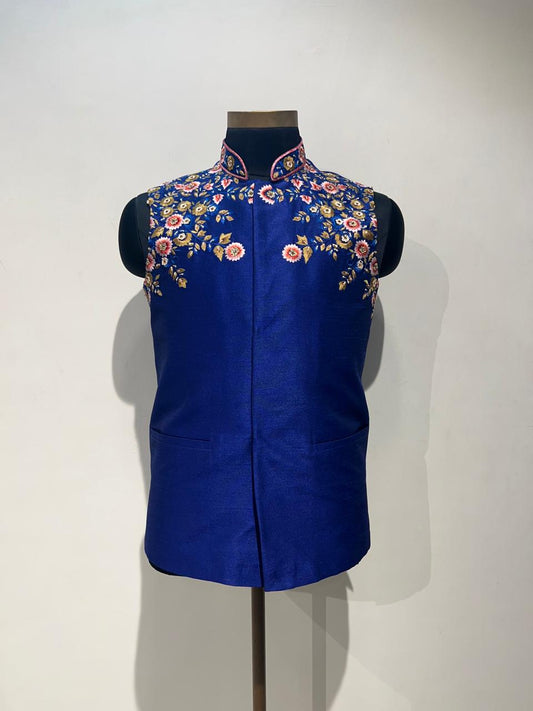 Hand Embroidered Kurta Jacket Set