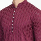 Mens Crown Designed Sequins Work Kurta Set