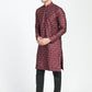 Formal Thread Embroidery Multicolored Kurta Set