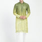 Ombre Effect Mirrorwork Kurta Set